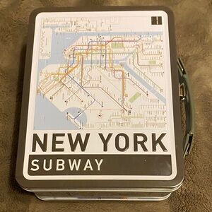 New York Subway Map Tin Lunch Box🎄